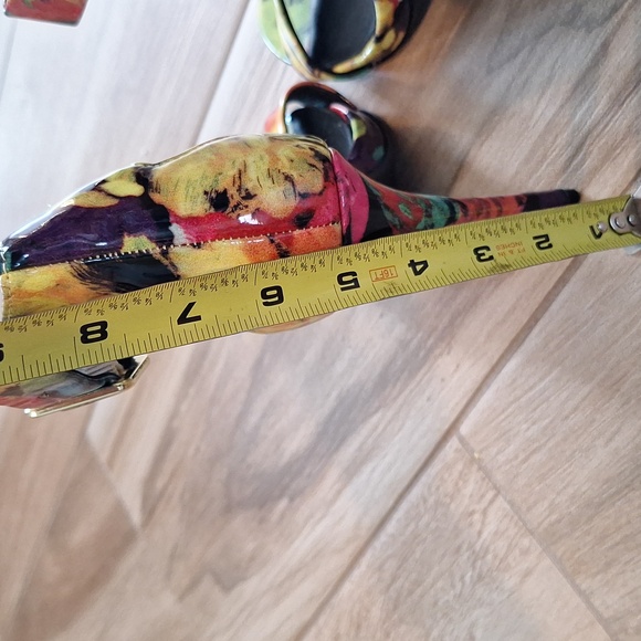 Steve Madden Marlenee Multicolor Patent Open Toe Ankle Strap Heels 6.5 - Picture 10 of 10